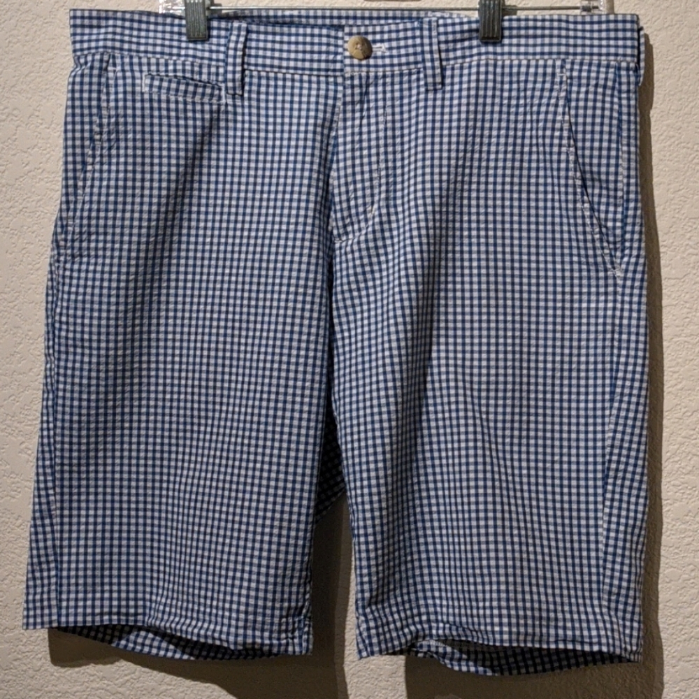 BROLETTO | 33W | 10" men's shorts, navy blue white